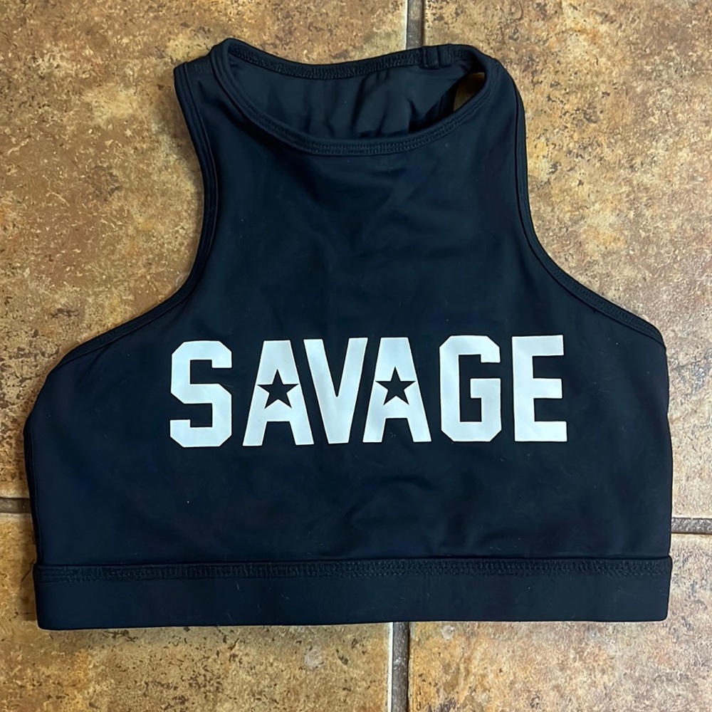 Savage Barbell Sports bra (high neck) - size small